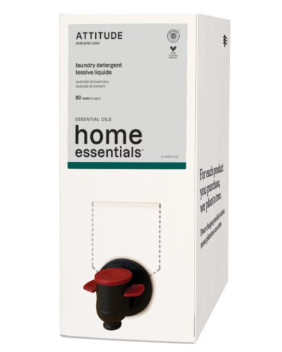 2000 ml Attitude Home Essentials Laundry Detergent Lavender & Rosemary Refill