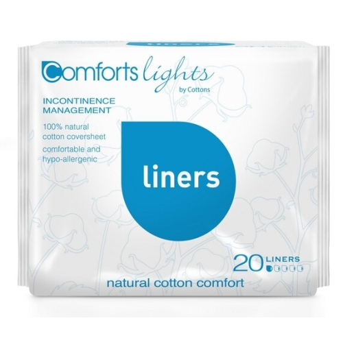 20 stuks Cottons Comforts Lights Incontinentie Inlegkruisjes