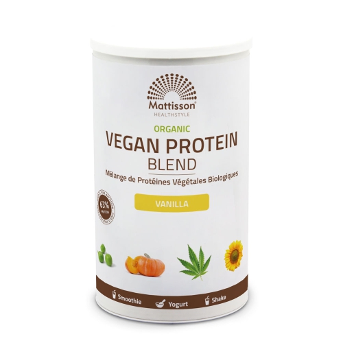 Mattisson Biologische Vegan Proteïne Blend 63% Vanille 400 gram