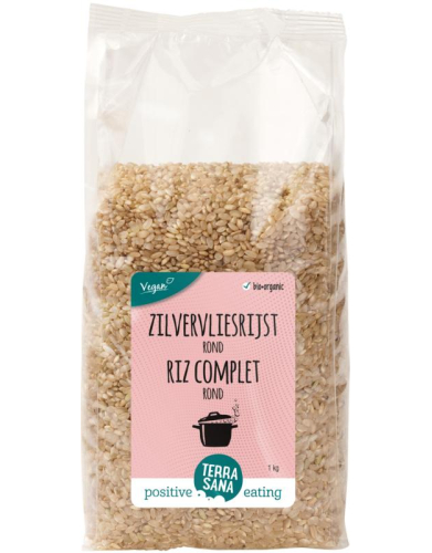 Terrasana Zilvervliesrijst Rond Biologisch