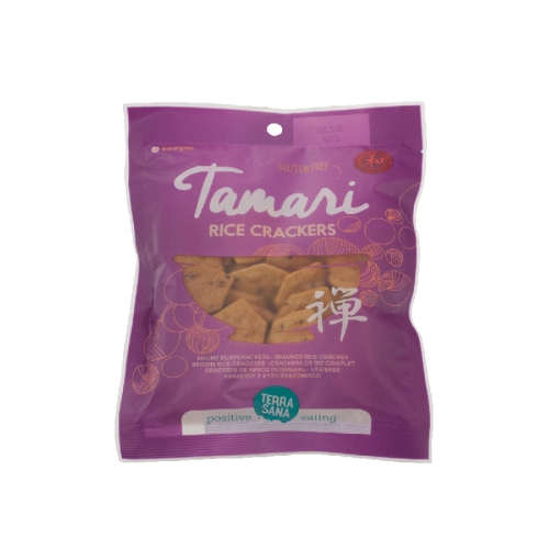 60 gram Terrasana Japanse Bruine Rijstcrackers Eko Biologisch