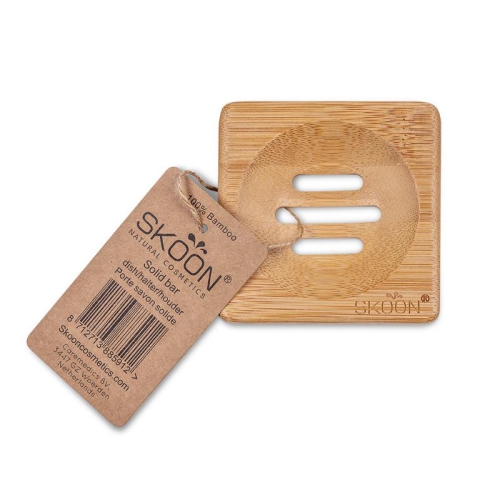 Skoon Bamboe Solid Bar Houder Vierkant 1 Stücke