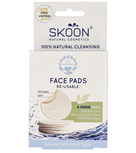 Skoon Face Pads Re-Usable 2-Sided 7 Stücke
