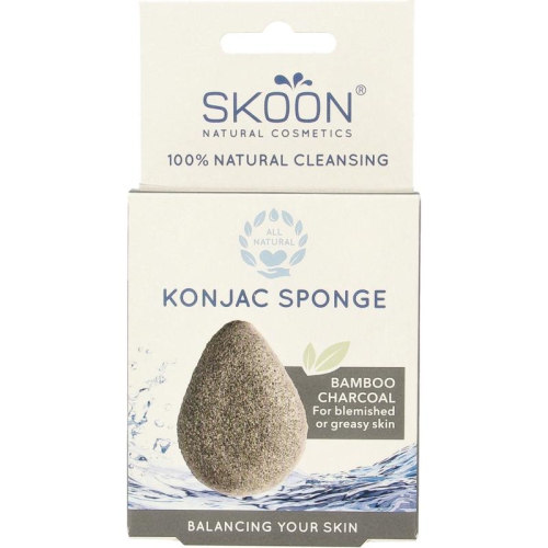 Skoon Konjac Sponge Bamboo Charcoal