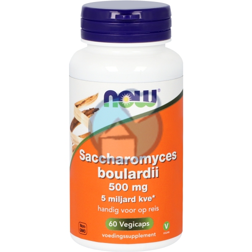 60 Vegicaps NOW Saccharomyces Boulardii 500 mg