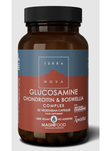 50 vegetarische capsules Terranova Glucosamine Chondroitin & Boswellia Complex
