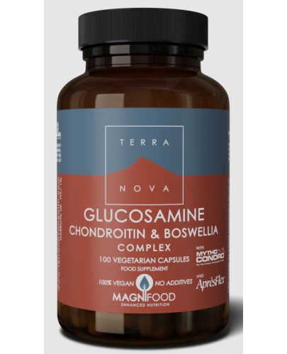 100 vegetarische capsules Terranova Glucosamine Chondroitin & Boswellia Complex