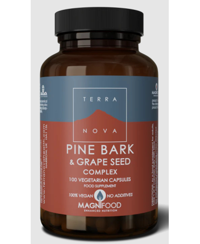 100 vegetarische capsules Terranova Pine Bark & Grape Seed Complex