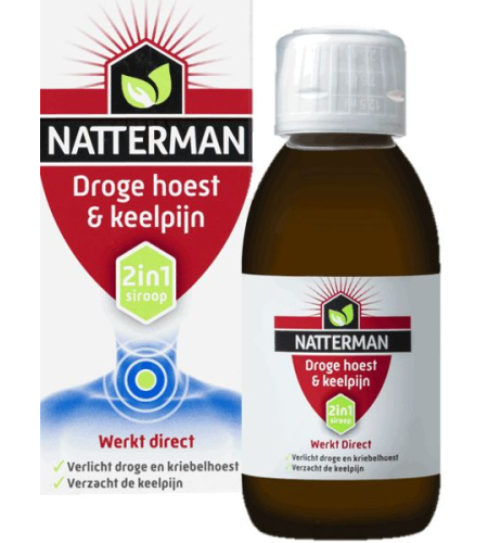 Natterman Droge Hoest & Keelpijn 2 in 1 Siroop