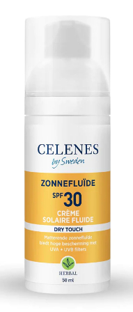 Celenes Zonnefluïde SPF30 Dry Touch Herbal