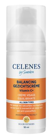 50 ml Celenes Skin Balancing Gezichtscrème Vitamin C+ All Skin Types Sea Buckthorn