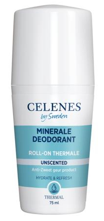 Celenes Minerale Deodorant Roll On Unscented Thermal
