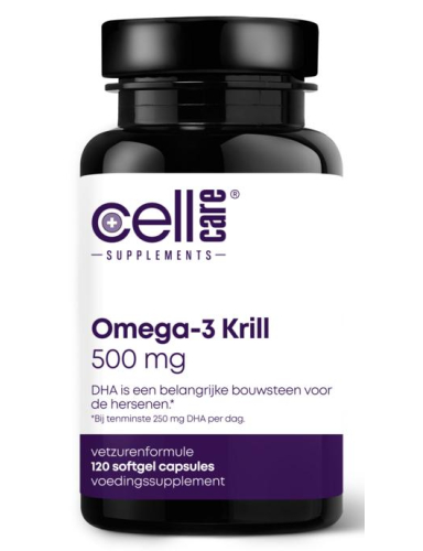 120 Softgels CellCare Supplements Omega-3 Krill 500 mg