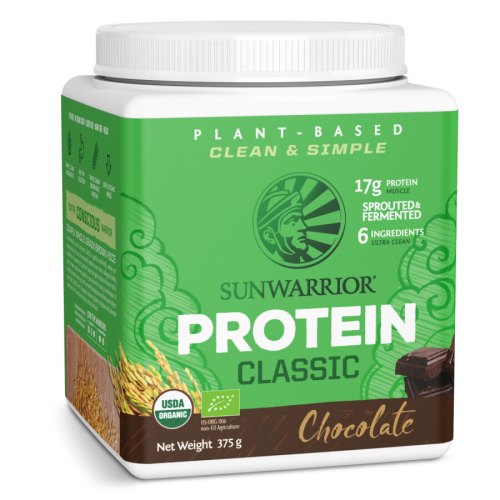 375 gram Sunwarrior Classic Protein Chocolate Biologisch