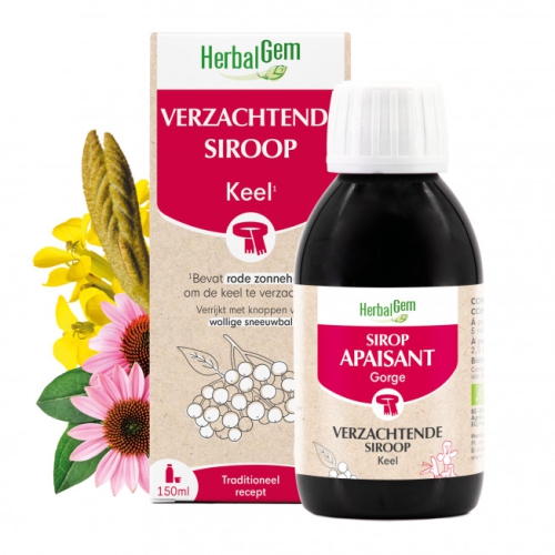 Herbalgem Verzachtend Siroop Keel Biologisch