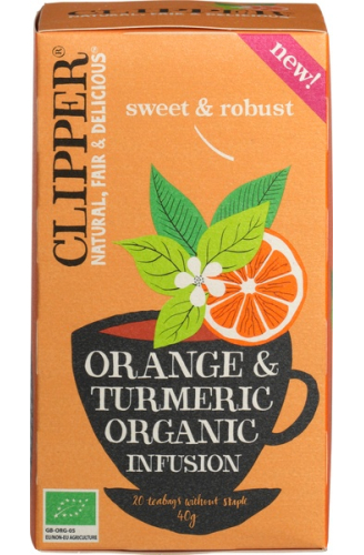 Clipper Orange & Turmeric Organic Infusion Biologisch 20 Stücke