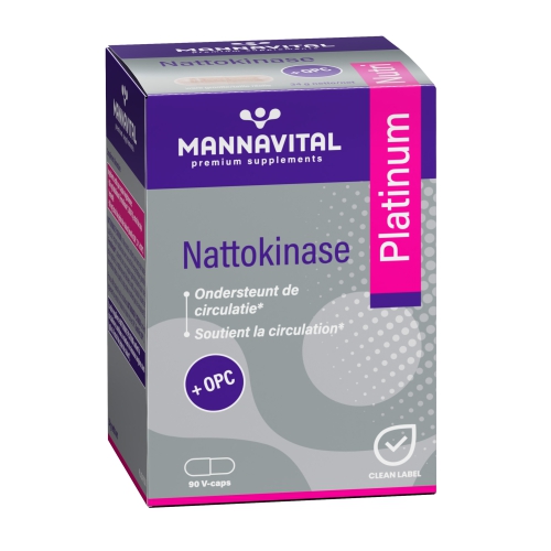90 V-caps Mannavital Nattokinase Platinum