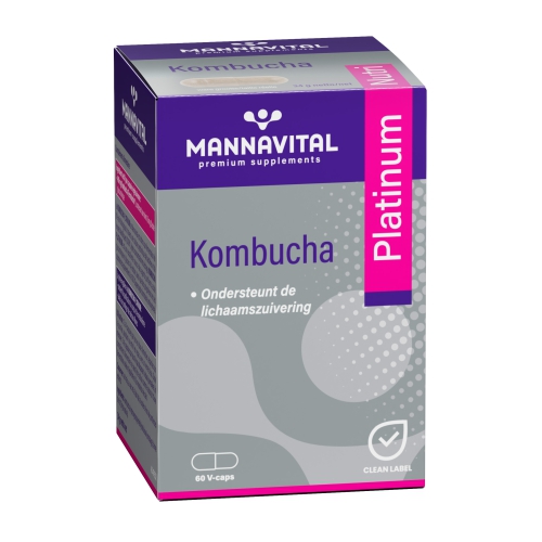 60 V-caps Mannavital Kombucha Platinum