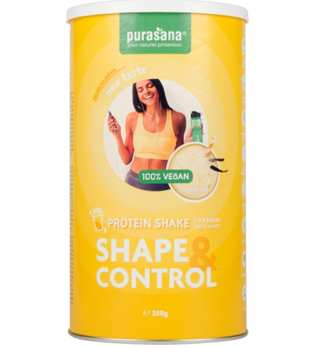 350 Gramm Purasana Proteine Shake Shape & Control Vanille