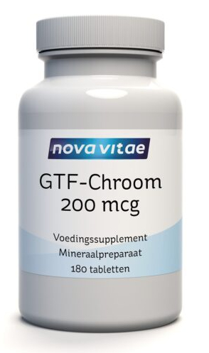 180 tabletten Nova Vitae GTF-Chroom 200 mcg