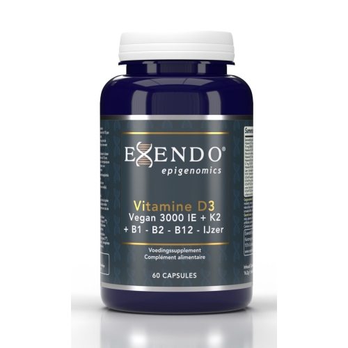 Exendo Epigenomics Vitamine D3 75 mcg + K2 B1 B2 B12 IJzer