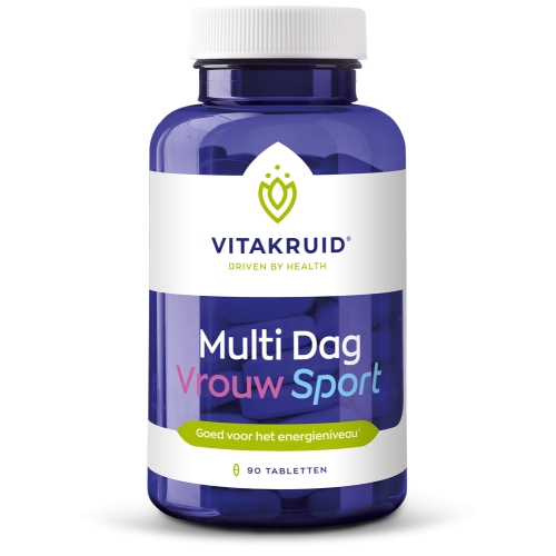 90 Tabletten Vitakruid Multi Dag Vrouw Sport