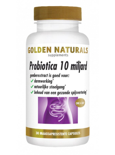 30 capsules Golden Naturals Probiotica 10 Miljard
