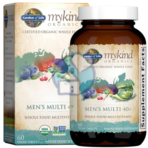 Garden of Life MyKind Organics Men's Multi 40+ 60 tablets