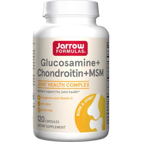 120 capsules Jarrow Formulas Glucosamine + Chondroitin + MSM