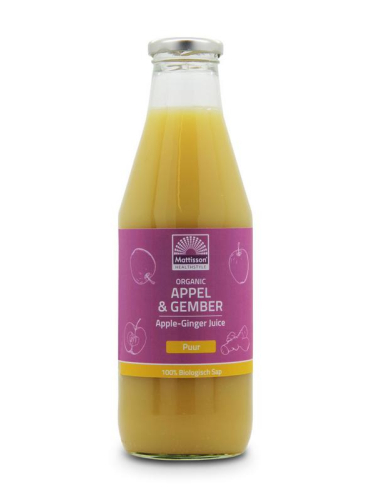 750 Ml Mattisson Appel & Gember Sap Biologisch