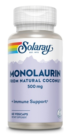 60 Kapseln Solaray Monolaurin Immune System Support 500 mg