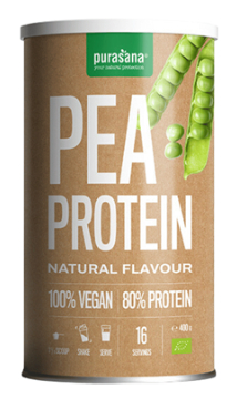 400 Gramm Purasana Pea Protein Natural Flavour Biologisch