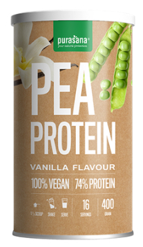 400 Gramm Purasana Pea Protein Vanilla Flavour Biologisch