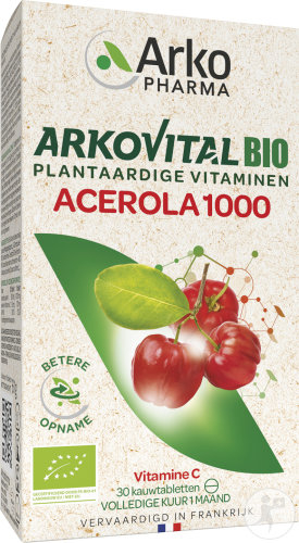 arkovital-acerola-1000-biologisch-arkopharma-30-kauwtabletten