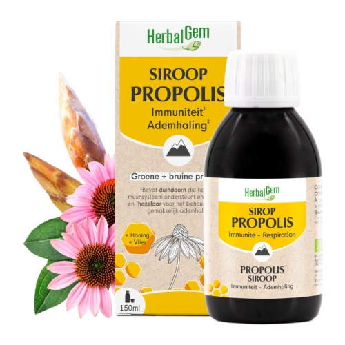 Herbalgem Propolis Siroop Biologisch 150 ml