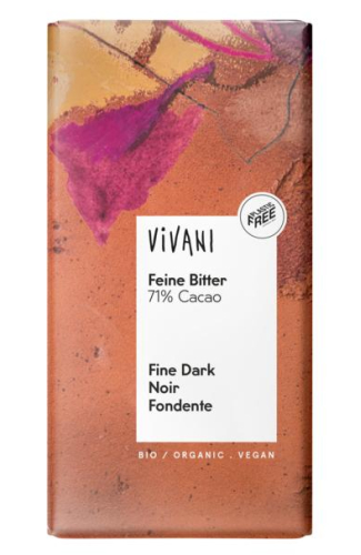  Vivani Chocoladereep Puur 71% Cacao Biologisch