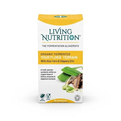 Living Nutrition Your Flora Terrain - Fermented Aloe Vera & Slippery Elm Biologisch