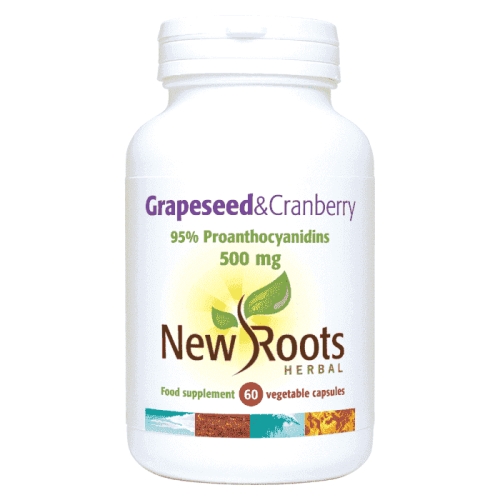 60 capsules New Roots Herbal Grapeseed & Cranberry