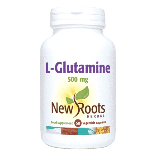 New Roots Herbal L-Glutamine 500mg 50 Kapseln