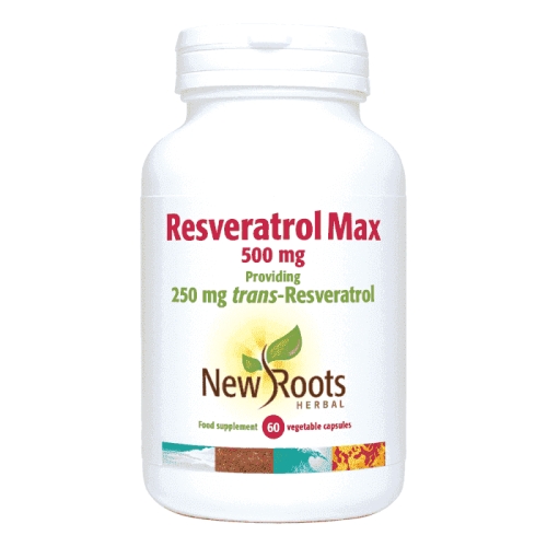 60 capsules New Roots Herbal Resveratrol Max
