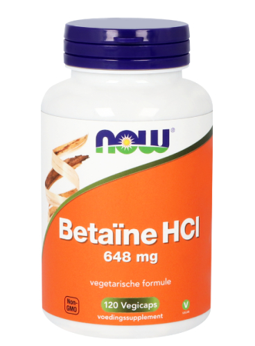 120 Kapseln NOW Betaïne HCI 