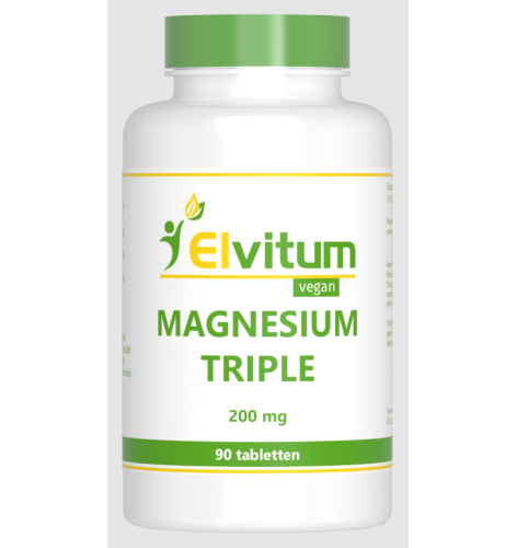 90 tabletten Elvitum Magnesium Triple 200 mg
