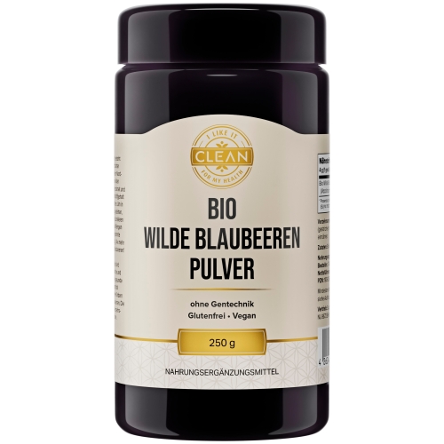 I Like It Clean Wilde Blauwe Bosbessen Poeder Biologisch 250 Gramm