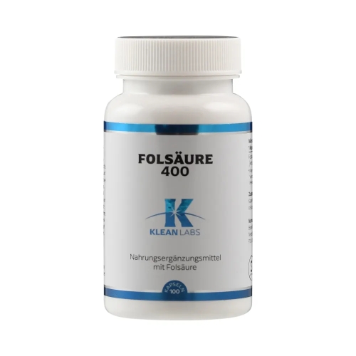 100 capsules Klean Labs Foliumzuur 400