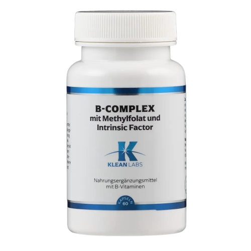 60 capsules Klean Labs B-Complex met Metafolin en Intrinsieke Factor