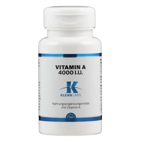 100 capsules Klean Labs Vitamine A 4000 IE