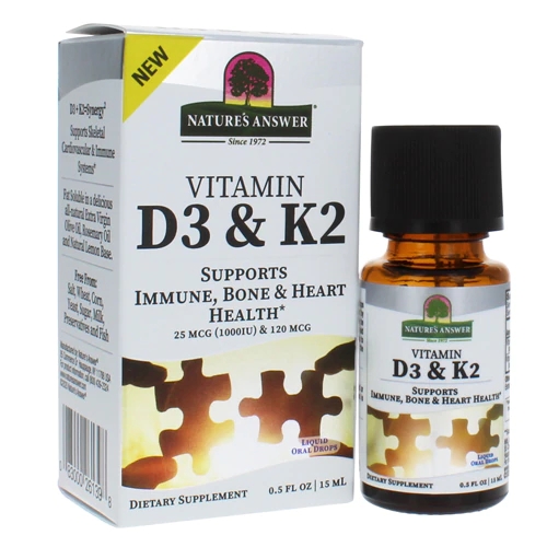15 Ml Natures Answer Vitamin D3 & K2 1000IU