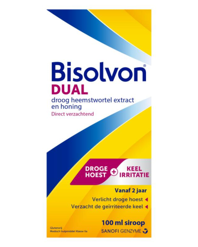 Bisolvon Bisolvon Dual Droge Hoest + Keel Irritatie Siroop