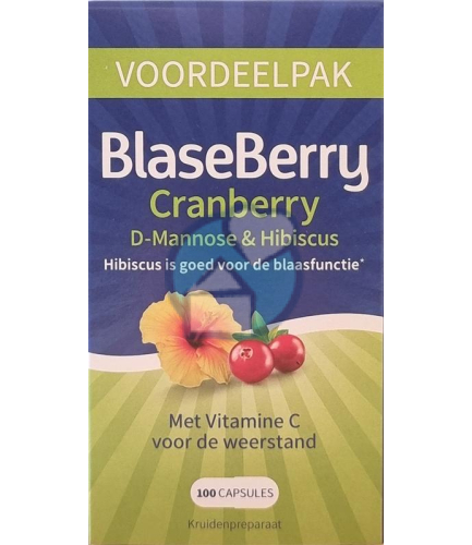 BlaseBerry Cranberry D-Mannose & Hibiscus Voordeelverpakking 100 Kapseln