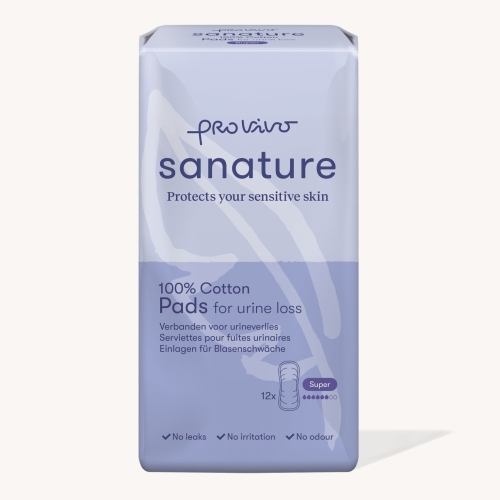 Sanature Pro Vivo Katoenen Incontinentieverband Super 12 Stücke